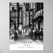 A3 Tokyo Japan Coordinates Poster (Voorkant)