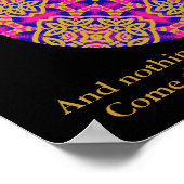 A40b Kaleidoscopic Mandala - Irish Blessing.2 Poster (Hoek)