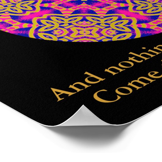 A40b Kaleidoscopic Mandala - Irish Blessing.2 Poster (Hoek)