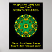 A42 Celtic Kaleidoscopic Mandala-Irish Blessing.6 Poster (Voorkant)