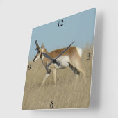 A45a Gaffelbok hert Buk Vierkante Klok (Hoek)