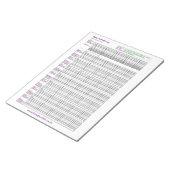 A4-Baby-activiteitenlog Notitieblok (Schuin)