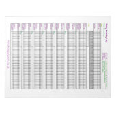 A4-Baby-activiteitenlog Notitieblok (Voorkant)