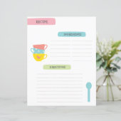 A4 Recipe Template (Staand voorkant)