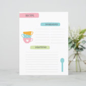 A4 Recipe Template (Staand voorkant)