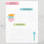 A4 Recipe Template (Voorkant)