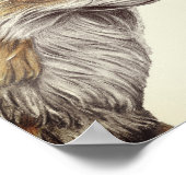 A4 Rood-voorpootpotlood Tekening Afdrukken uiterl Poster (Hoek)