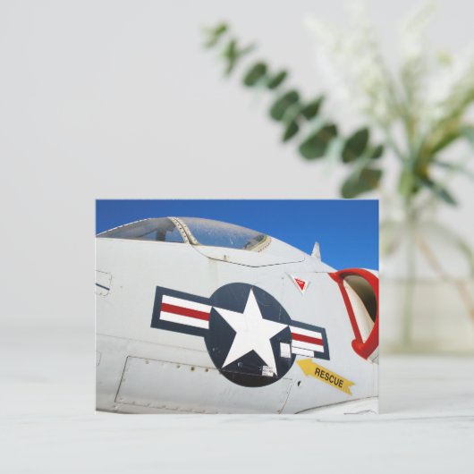 A4 Skyhawk Closeup Briefkaart (Staand voorkant)