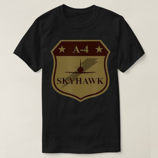 A4 Skyhawk Patch (gedempt) T-shirt (Design voorkant)