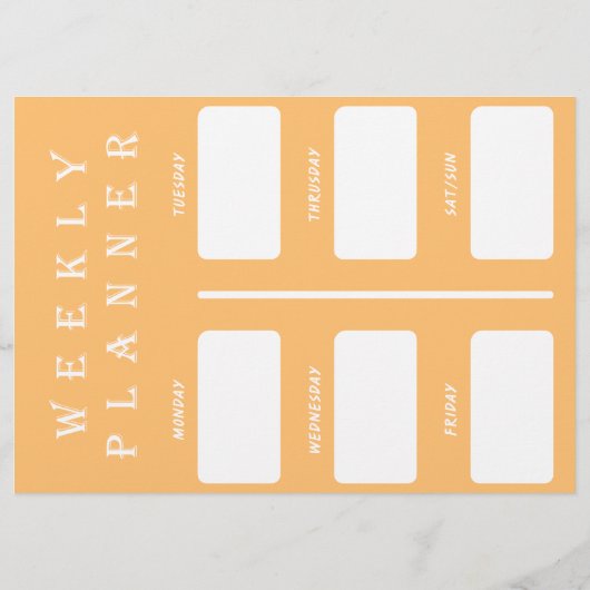 A4 Weekplanner Flyer (Achterkant)