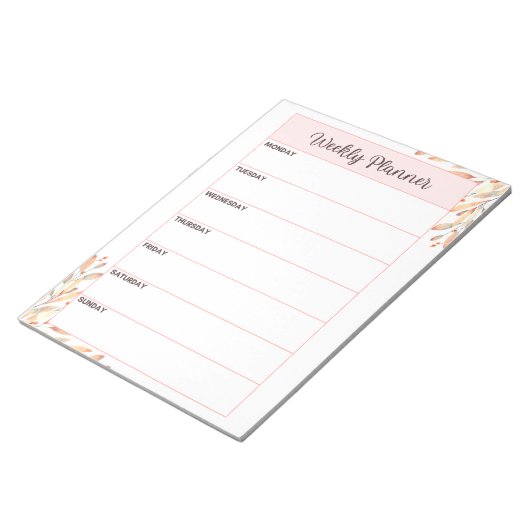 A4 Weekplanner Notitieblok (Schuin)