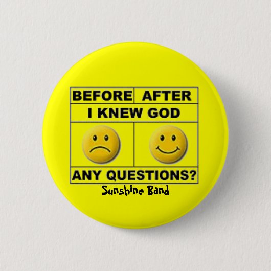 A5018D-md, Sunshine Band Ronde Button 5,7 Cm (Voorkant)