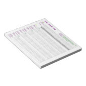 A5-Baby-activiteitenlog Notitieblok (Schuin)