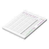 A5-Baby-activiteitenlog Notitieblok (Linkerzijde)