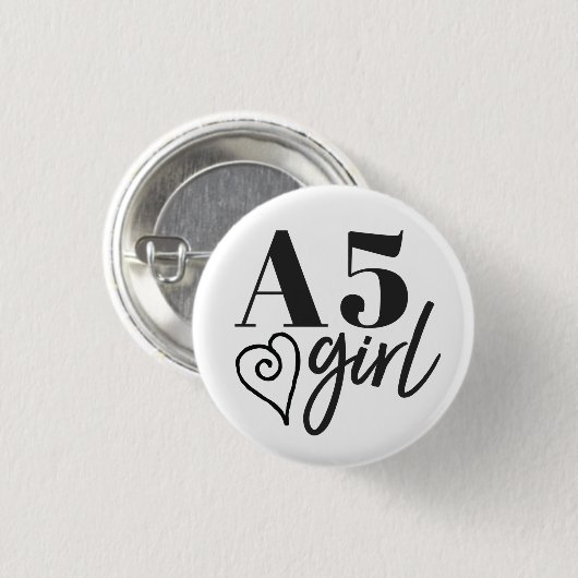 A5-meisje - Flair Pin Ronde Button 3,2 Cm (Voorkant /achterkant)
