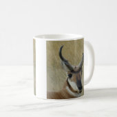 A5 Pronghorn Antelope Big Buck Head Shot Koffiemok (Voorkant rechts)