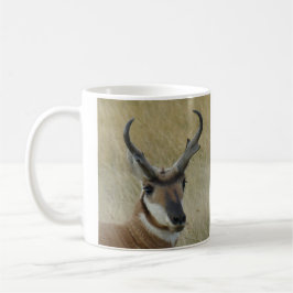 A5 Pronghorn Antelope Big Buck Head Shot Koffiemok