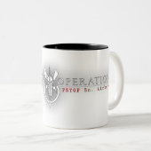 A5POB Kaffee Kup dark glow Tweekleurige Koffiemok (Voorkant rechts)