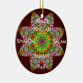 A62 Kaleidoscopische vredesversiering.1 Keramisch Ornament (Rechts)