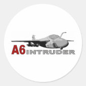 A6 Intruder Ronde Sticker (Voorkant)