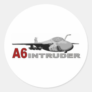 A6 Intruder Ronde Sticker