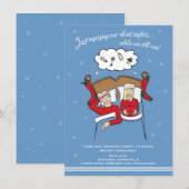 A6 kerstkaart Zwangerschap - Blonde Kaart (Voorkant / Achterkant)