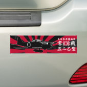 A6M nul Bumpersticker (Op auto)