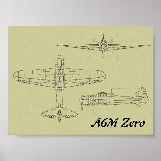 A6M nul Poster (Voorkant)