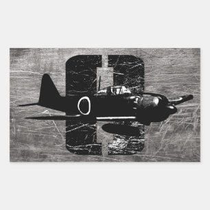 A6M nul Rechthoekige Sticker