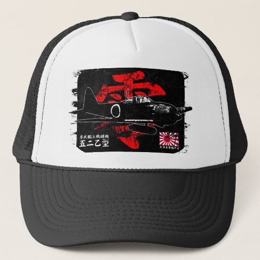 A6M nul Trucker Pet (Voorkant)