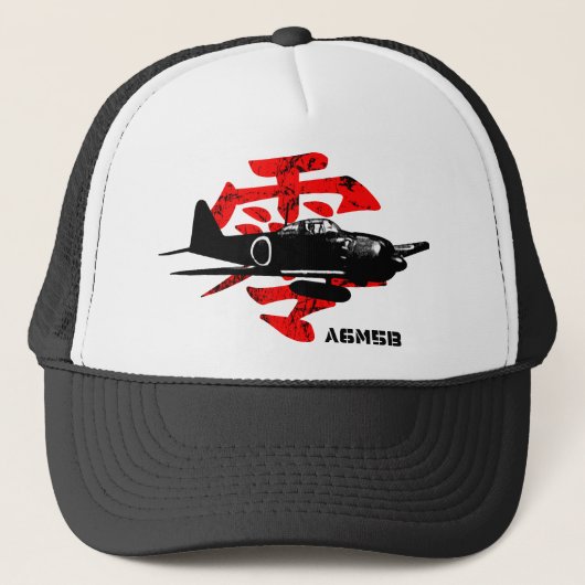 A6M nul Trucker Pet (Voorkant)