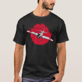 A6M Zero | World War 2 Japanese Plane Retro T-shirt (Voorkant)