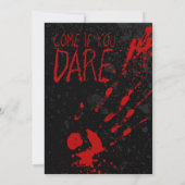 A7 Bloody Scream Halloween Invitations Kaart (Achterkant)