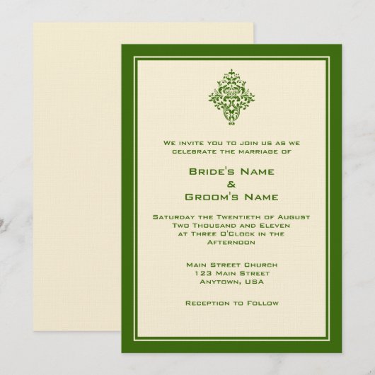 A7 Uitnodigingen voor eenvoudige weduwen en bosbou (Voorkant / Achterkant)