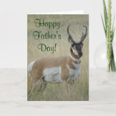 A9 Pronghorn Antelope Big Buck Kaart (Voorkant)