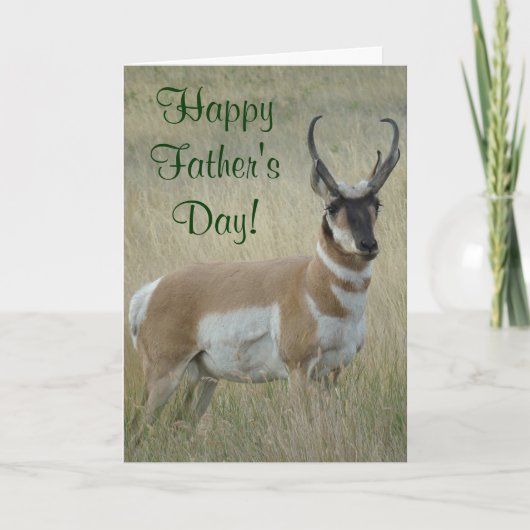A9 Pronghorn Antelope Big Buck Kaart (Voorkant)