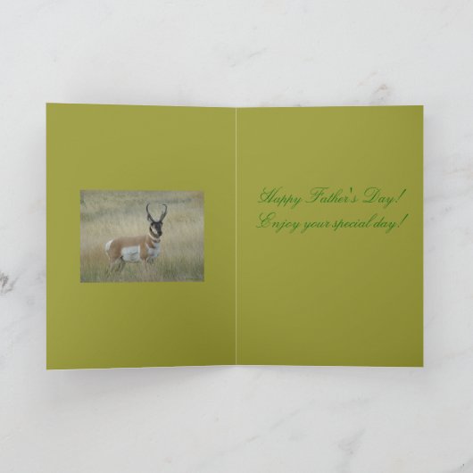A9 Pronghorn Antelope Big Buck Kaart (Binnen)