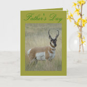 A9 Pronghorn Antelope Big Buck Kaart (Gele Bloem)