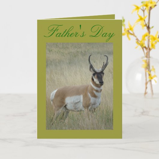 A9 Pronghorn Antelope Big Buck Kaart (Gele Bloem)