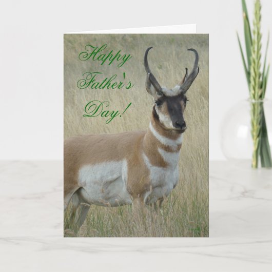 A9 Pronghorn Antelope Big Buck Kaart (Voorkant)