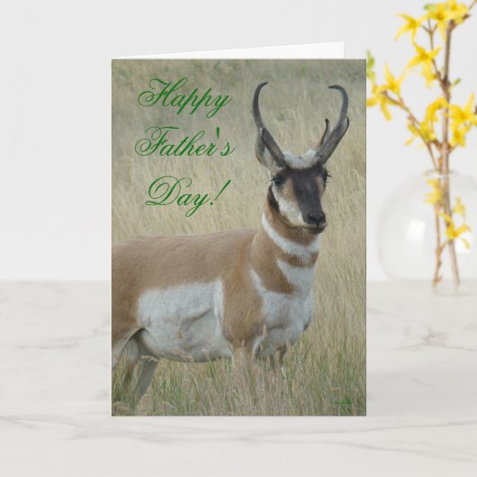 A9 Pronghorn Antelope Big Buck Kaart (Gele Bloem)