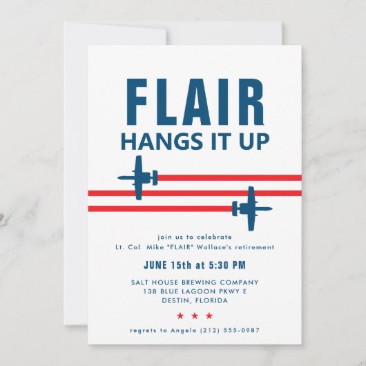 A-10 Aanval Fighter Jet Party Uitnodiging (Voorkant)