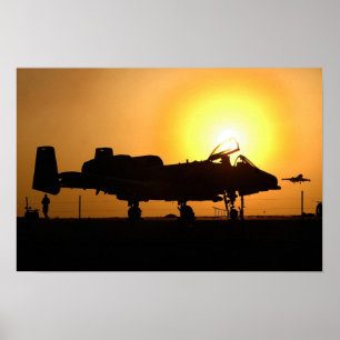 A-10 blikseminslag II Vliegtuig Poster
