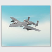 A-10 bommenwerper vliegtuig cadeaupapier (Vlak)
