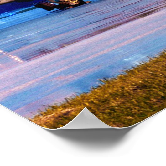 A-10 met blikseminslag poster (Hoek)