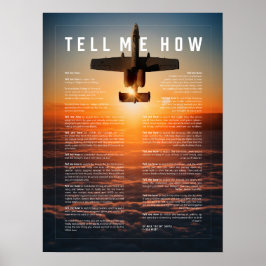 A-10 met Vertel me hoe het is met militaire pilote Poster
