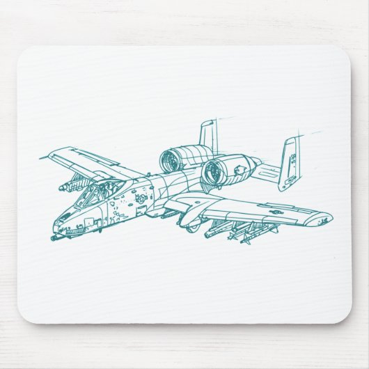 A-10 Thunderbolt 2 Muismat (Voorkant)