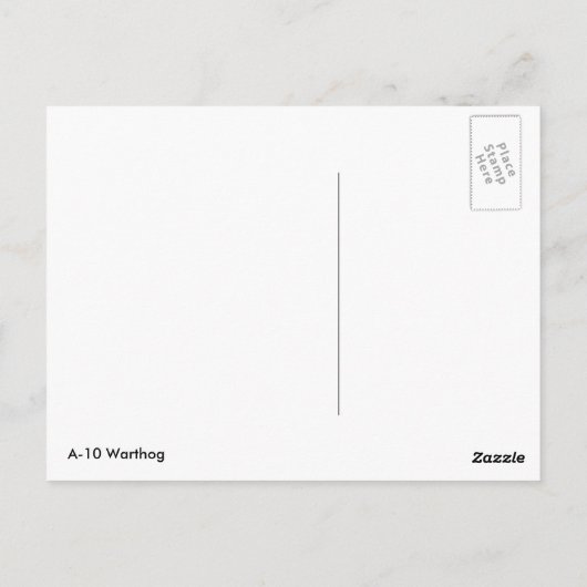 A-10 Thunderbolt II Briefkaart (Achterkant)
