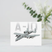 A-10 Thunderbolt II Briefkaart (Staand voorkant)