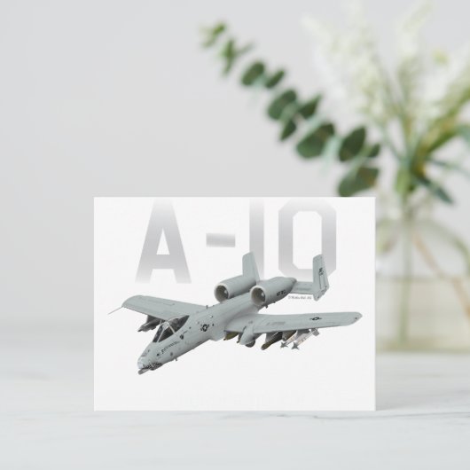 A-10 Thunderbolt II Briefkaart (Staand voorkant)